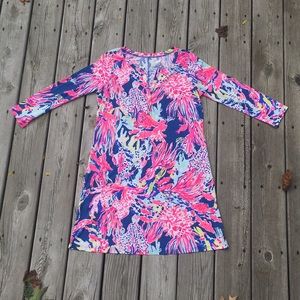 Lilly Pulitzer Medium Banyan Dress Indigo Sunken